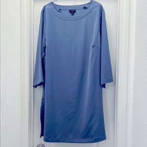 J. Jill Blue Long Sleeve Dress